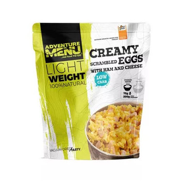 Scrambled eggs with ham and cheese - Freeze-dried breakfast