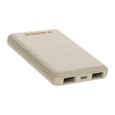 X-Moove Powereco 5000 mAh ecological external battery - 2 USB ports