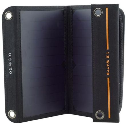 Solar panel + X-Moove Solargo Trek 10000 mAh external battery - 2 USB ports