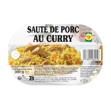 Curried pork stir-fry