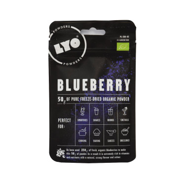 Organic blueberry powder