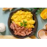 Scrambled eggs with ham and cheese - Large format