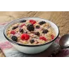 Rice porridge with coconut and wild berries