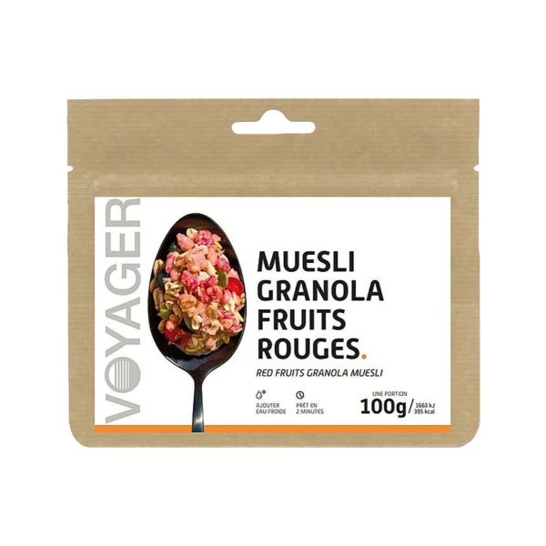 Red fruit granola muesli