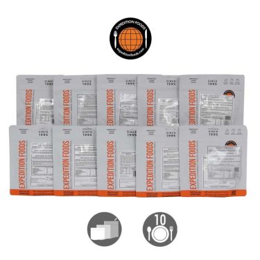 Selection - 10 freeze-dried meals - Expedition Foods