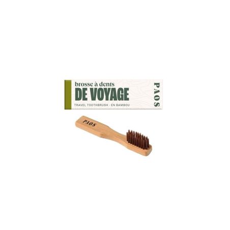 PAOS bamboo travel toothbrush