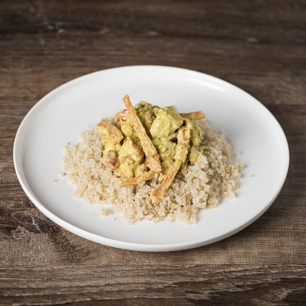 Chicken curry and quinoa