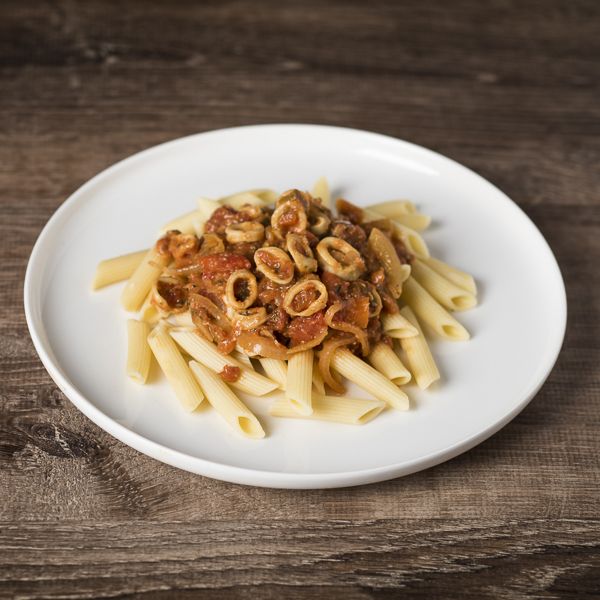 Andalusian-style squid with pasta