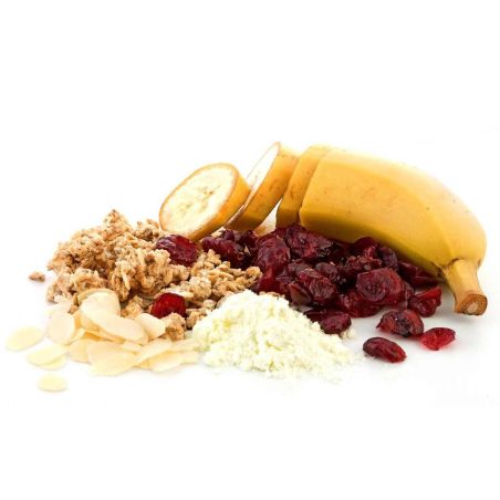 Crunchy milk and fruit muesli