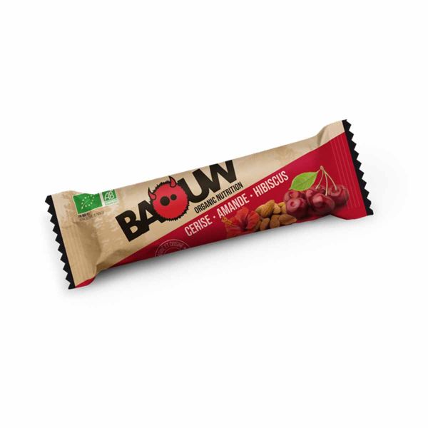 Baouw organic energy bar - Cherry, almond, hibiscus