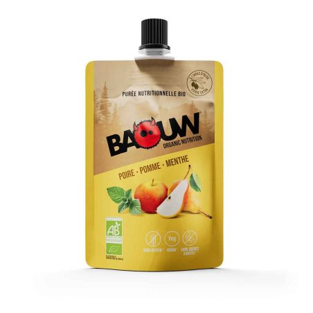 Baouw organic energy compote - Pear, apple, mint