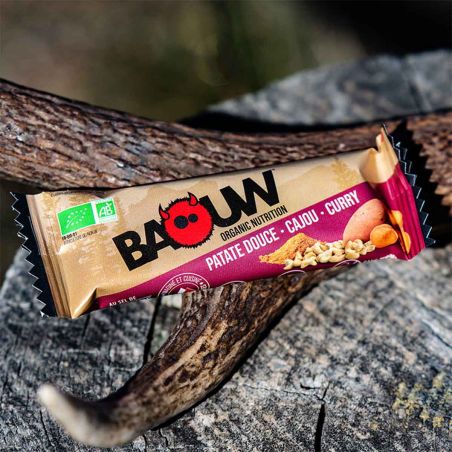 Baouw organic salted energy bar - Sweet potato, cashew, curry