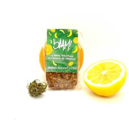 Baam! Energy Bar - Banana, Citrus x CBD - DLUO 18/11/2024