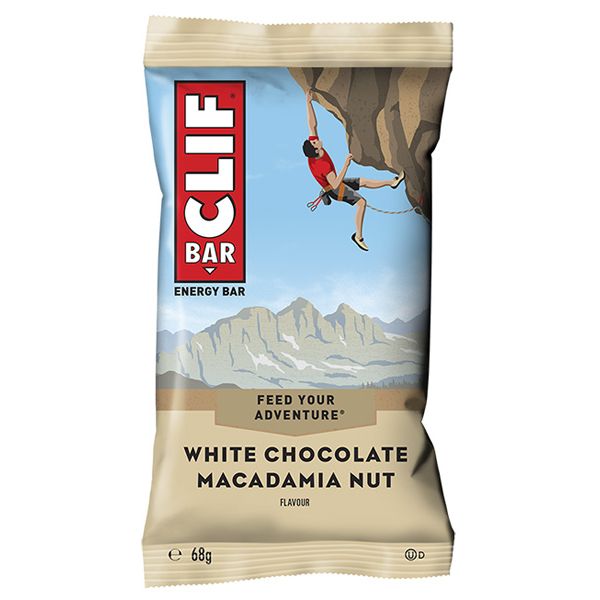 Clif Bar - Oats and macadamia nuts, white chocolate flavour