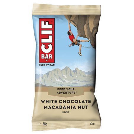 Clif Bar - Oats and macadamia nuts, white chocolate flavour