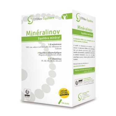 Minéralinov - Effinov dietary supplement x 14 sticks - Acid-base balance