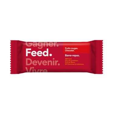 Feed meal bar. - Red fruit, chocolate