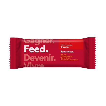 Feed meal bar. - Red fruit, chocolate