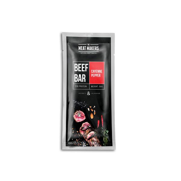 Beef bar - Beef jerky with cayenne pepper, honey and almonds - 50 g