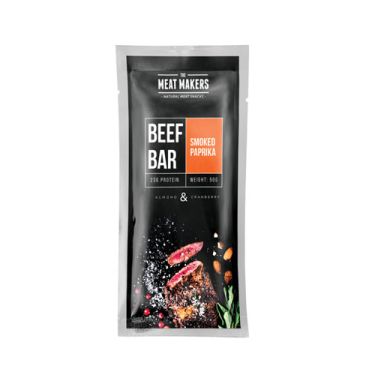 Beef bar - Beef jerky with smoked paprika, almonds and cranberries - 50 g