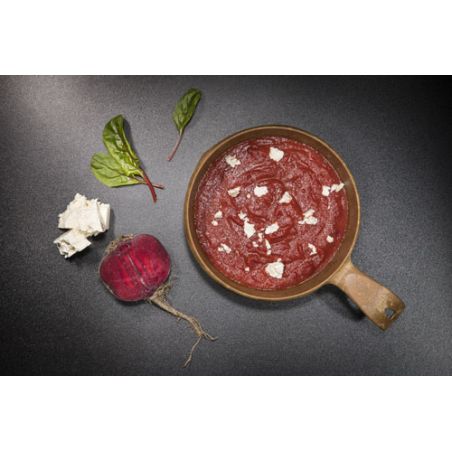 Beet and feta soup