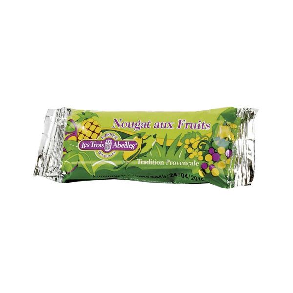 Nougat sticks with exotic fruits