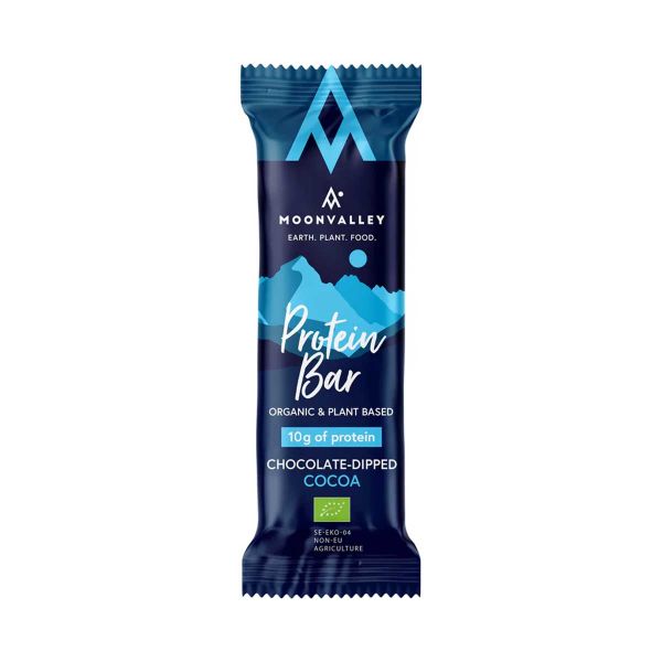 Moonvalley Organic Protein Bar - Cocoa with chocolate coating