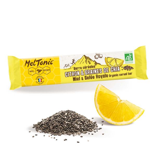 Meltonic organic cereal bar - Lemon and chia seeds