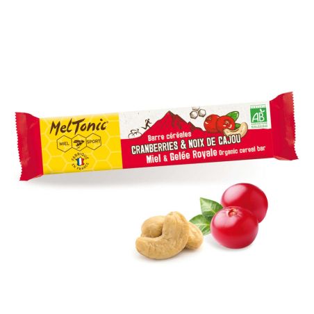 Meltonic organic cereal bar - Cranberries and roasted hazelnuts