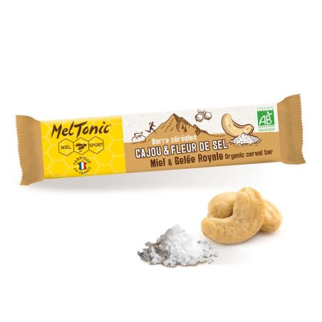 Meltonic organic cereal bar - Cashew and fleur de sel de Gurérande