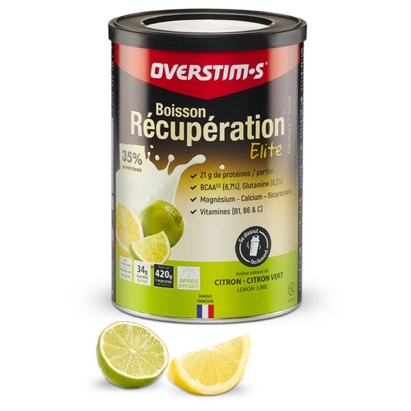 Elite Overstim.s Recovery Drink - 420 g - Lemon, lime