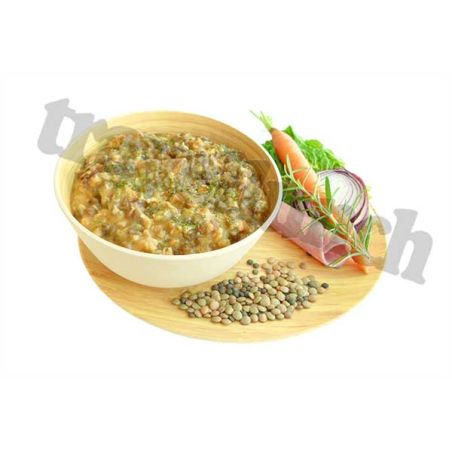 Lentils with ham