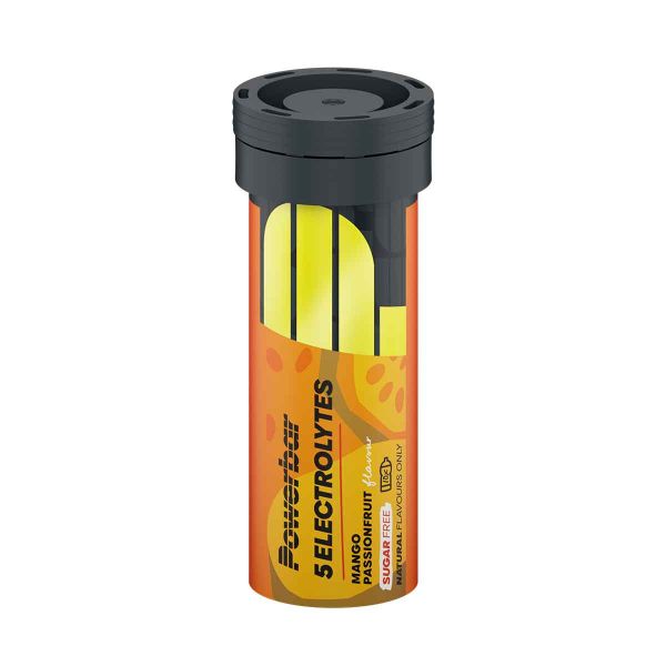 Tube of Powerbar electrolyte tablets - Mango, passion fruit