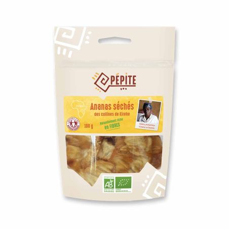 Organic dried pineapple slices