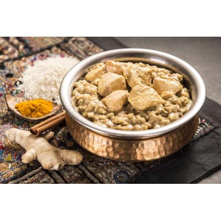 Chicken korma with rice