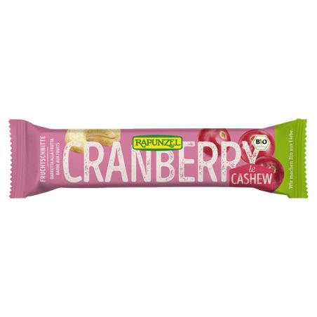 Organic cranberry, cashew bar