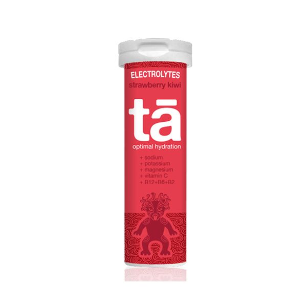 Tube of TA Energy electrolyte tablets - Strawberry kiwi