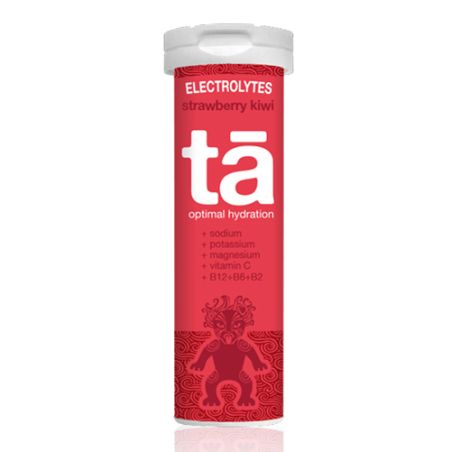 Tube of TA Energy electrolyte tablets - Strawberry kiwi