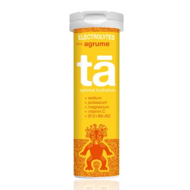 Tube of TA Energy electrolyte tablets - Citrus fruit