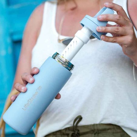 LifeStraw Go stainless steel filter bottle - Activated carbon - 0.53 L