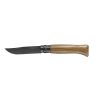 Opinel Knife n°8 Black - Tradition 8.5 cm - Black stainless steel, oak