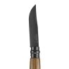 Opinel Knife n°8 Black - Tradition 8.5 cm - Black stainless steel, oak