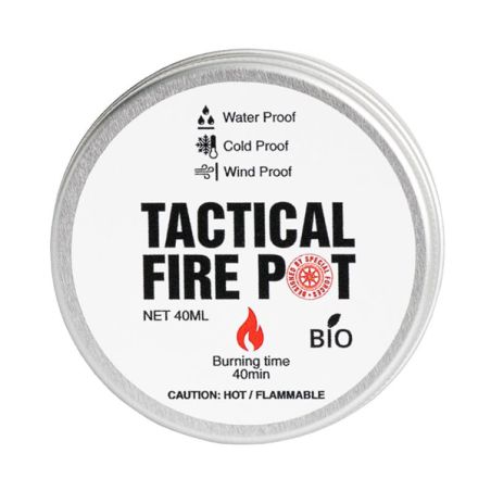 Tactical Fire Pot stove and gel - 40 ml