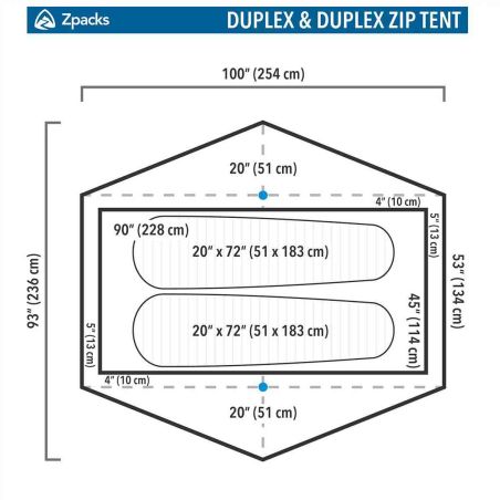 Zpacks Duplex Zip touring tent - 2 people