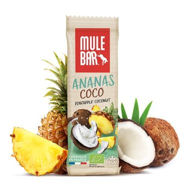 Mulebar organic energy bar - Pineapple, coconut and goji berries