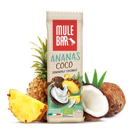 Mulebar organic energy bar - Pineapple, coconut and goji berries