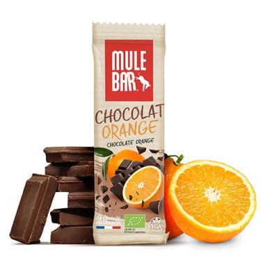 Barre énergétique bio Mulebar - Chocolat, orange