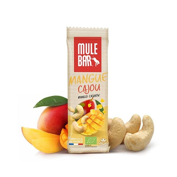 Mulebar organic energy bar - Mango, cashew nuts